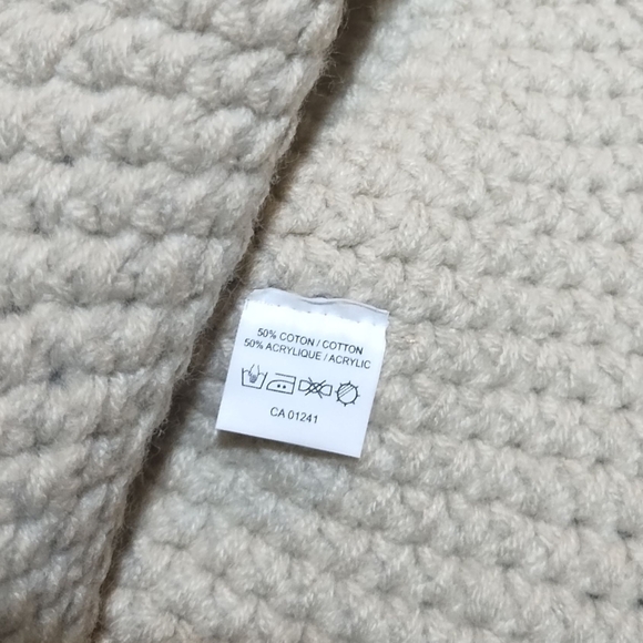 Vintage Women's Cream Knit Bucket Hat O/S - Picture 2 of 5